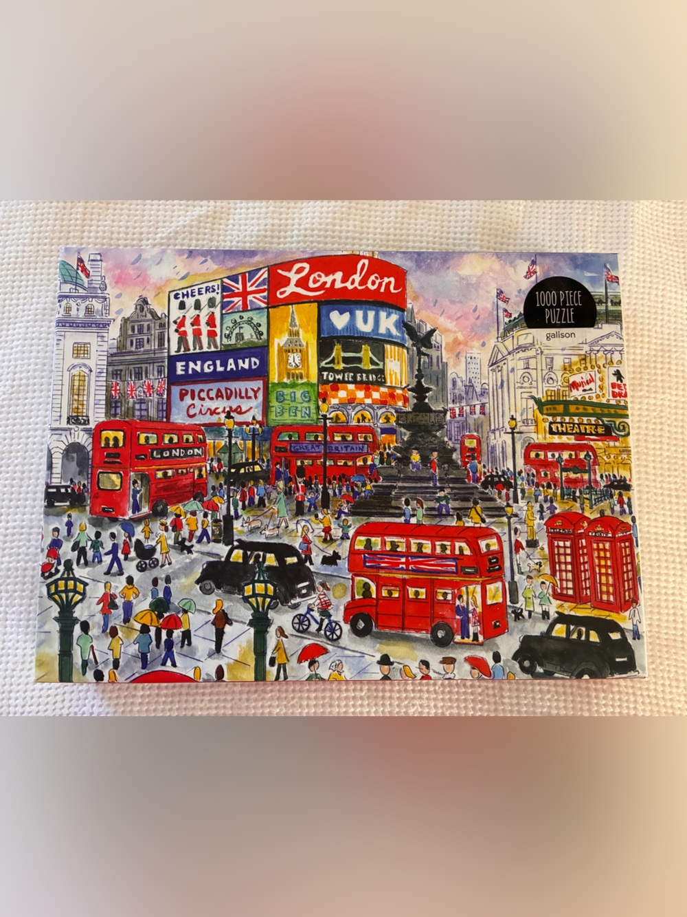 Galison London Street Scene 1000-Piece Jigsaw Puzzle
